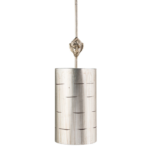 Lucas + McKearn - PD1051 - One Light Mini Pendant - Fragment - Silver Leaf and Glaze