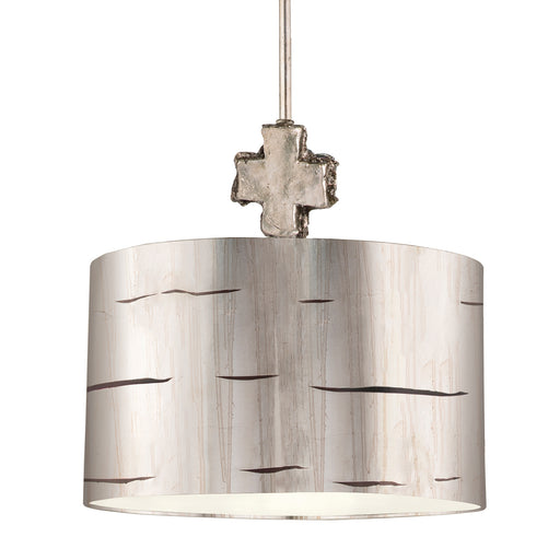 Lucas + McKearn - PD1052 - One Light Pendant - Fragment - Silver Leaf and Glaze