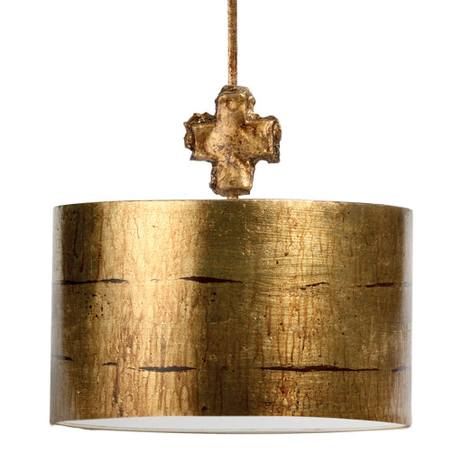 Lucas + McKearn - PD1053 - One Light Pendant - Fragment - Gold Leaf and Glaze