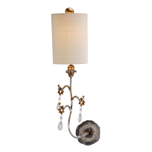 Lucas + McKearn - SC1038-S - One Light Wall Sconce - Tivoli - Cream Patina w/Silver and Gold