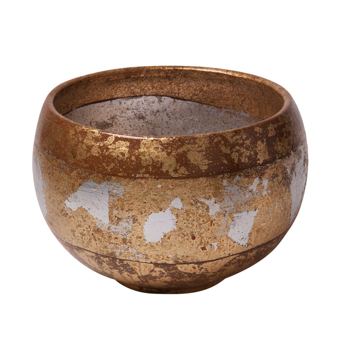 Lucas + McKearn - SI-B1207 - Bowl - Eva - gold and silver leaf