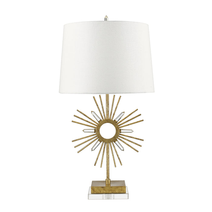 Lucas + McKearn - TLM-1009 - One Light Buffet Lamp - Sun King - Distressed Gold