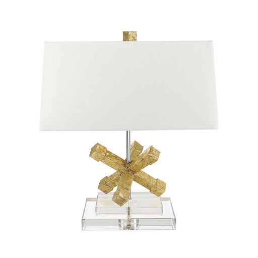 Lucas + McKearn - TLW-1008 - One Light Table Lamp - Jackson Square - Distressed Gold