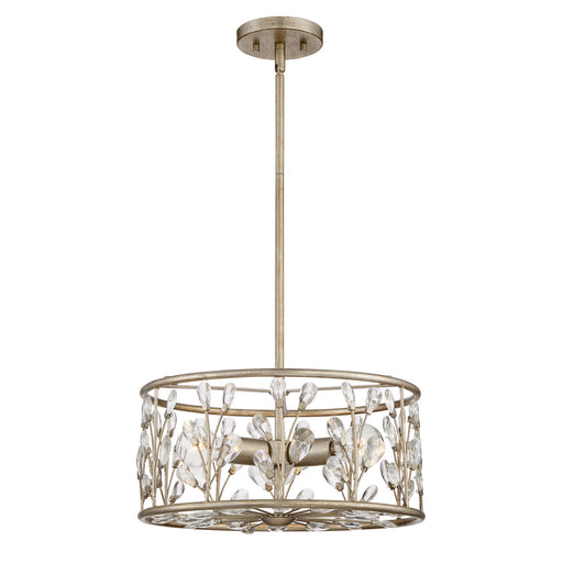 Quoizel - MDL1716VG - Three Light Semi-Flush Mount - Meadow Lane - Vintage Gold