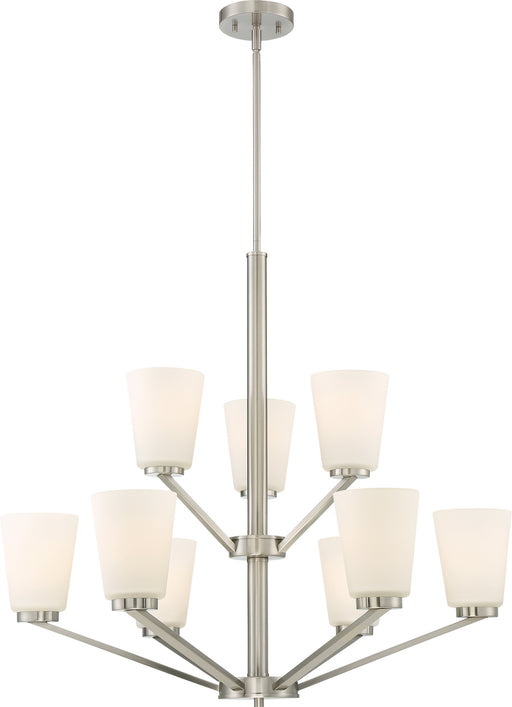 Nuvo Lighting - 60-6249 - Nine Light Chandelier - Nome - Brushed Nickel