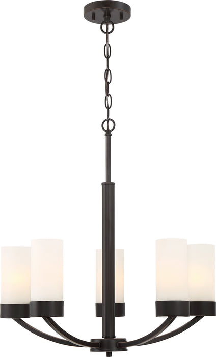 Nuvo Lighting - 60-6325 - Five Light Chandelier - Denver - Mahogany Bronze