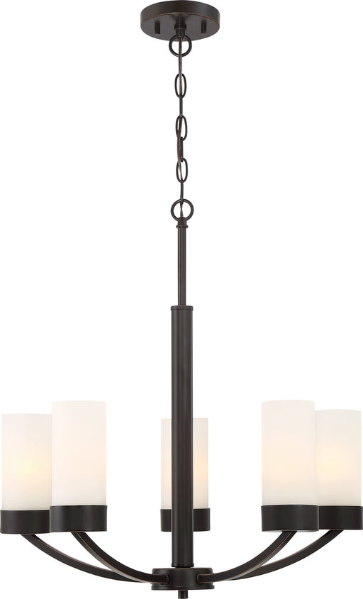 Nuvo Lighting - 60-6325 - Five Light Chandelier - Denver - Mahogany Bronze