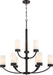 Nuvo Lighting - 60-6329 - Nine Light Chandelier - Denver - Mahogany Bronze