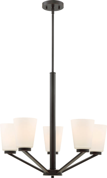 Nuvo Lighting - 60-6346 - Five Light Chandelier - Nome - Mahogany Bronze