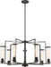 Nuvo Lighting - 60-6387 - Seven Light Chandelier - Donzi - Iron Black