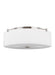 Generation Lighting. - FM312BS - Three Light Flush Mount - Sunset Drive - Brushed Steel