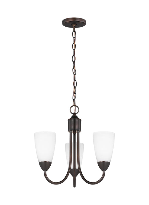 Generation Lighting. - 3120203-710 - Three Light Chandelier - Seville - Bronze