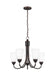 Generation Lighting. - 3120205-710 - Five Light Chandelier - Seville - Bronze