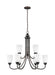 Generation Lighting. - 3120209-710 - Nine Light Chandelier - Seville - Bronze