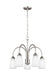 Generation Lighting. - 3220205EN3-962 - Five Light Chandelier - Seville - Brushed Nickel