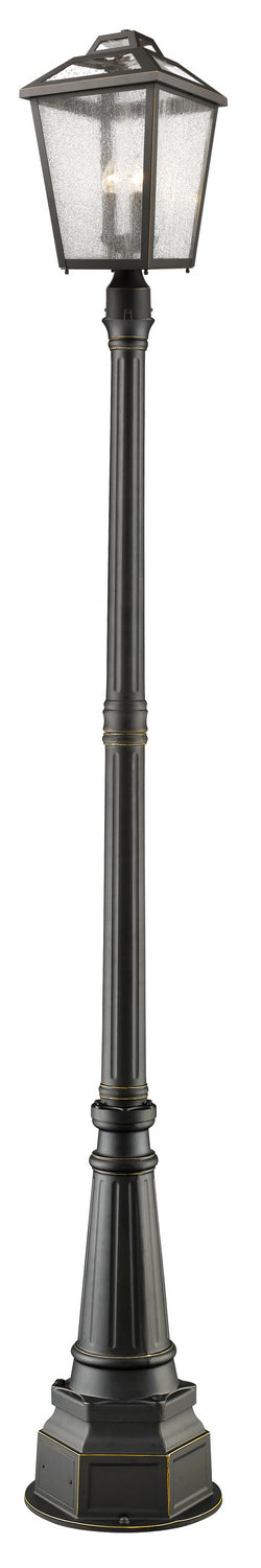 Z-Lite - 539PHBR-564P-ORB - Three Light Outdoor Post Mounted Fixture - Bayland - Oil Rubbed Bronze