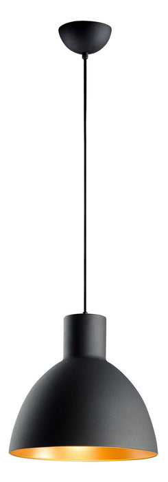 Maxim - 11024BKGLD - One Light Pendant - Cora - Black / Gold