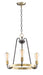 Maxim - 11733OIAB - Three Light Chandelier - Haven - Oil Rubbed Bronze / Antique Brass