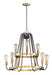 Maxim - 11737OIAB - Nine Light Chandelier - Haven - Oil Rubbed Bronze / Antique Brass