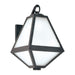 Crystorama - GLA-9701-OP-BC - One Light Outdoor Wall Sconce - Glacier - Black Charcoal