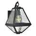 Crystorama - GLA-9701-WT-BC - One Light Outdoor Wall Sconce - Glacier - Black Charcoal