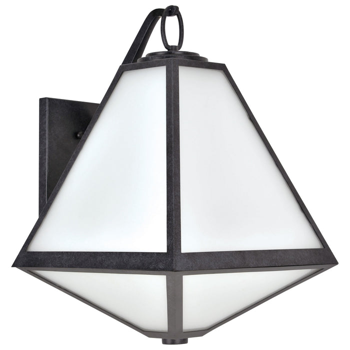 Crystorama - GLA-9702-OP-BC - Three Light Outdoor Wall Sconce - Glacier - Black Charcoal