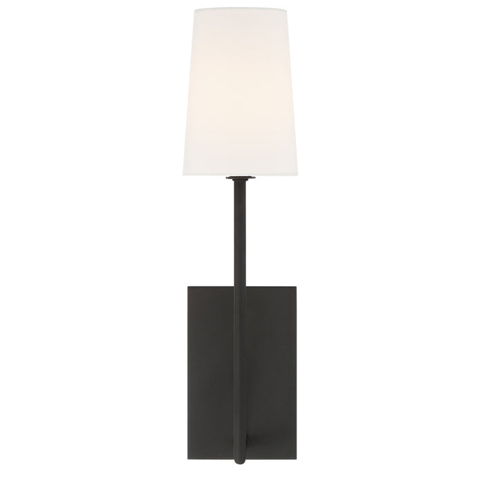 Crystorama - LEN-251-BF - One Light Wall Sconce - Lena - Black Forged