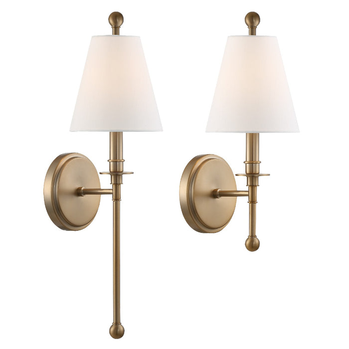 Crystorama - RIV-382-AG - One Light Wall Sconce - Riverdale - Aged Brass