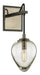 Troy Lighting - B6201-GRA/BCR - One Light Wall Sconce - Brixton - Gun Metal With Smoked Chrome