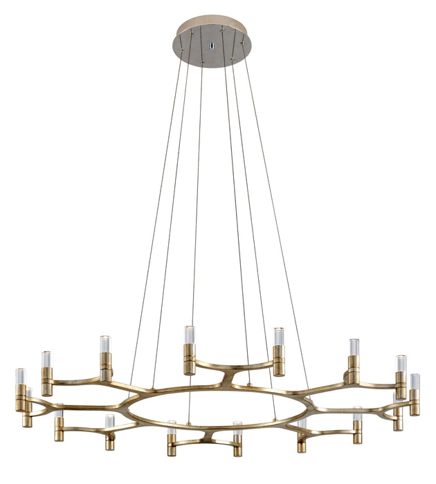 Corbett Lighting - 258-016 - LED Chandelier - Nexus - Satin Silver Leaf