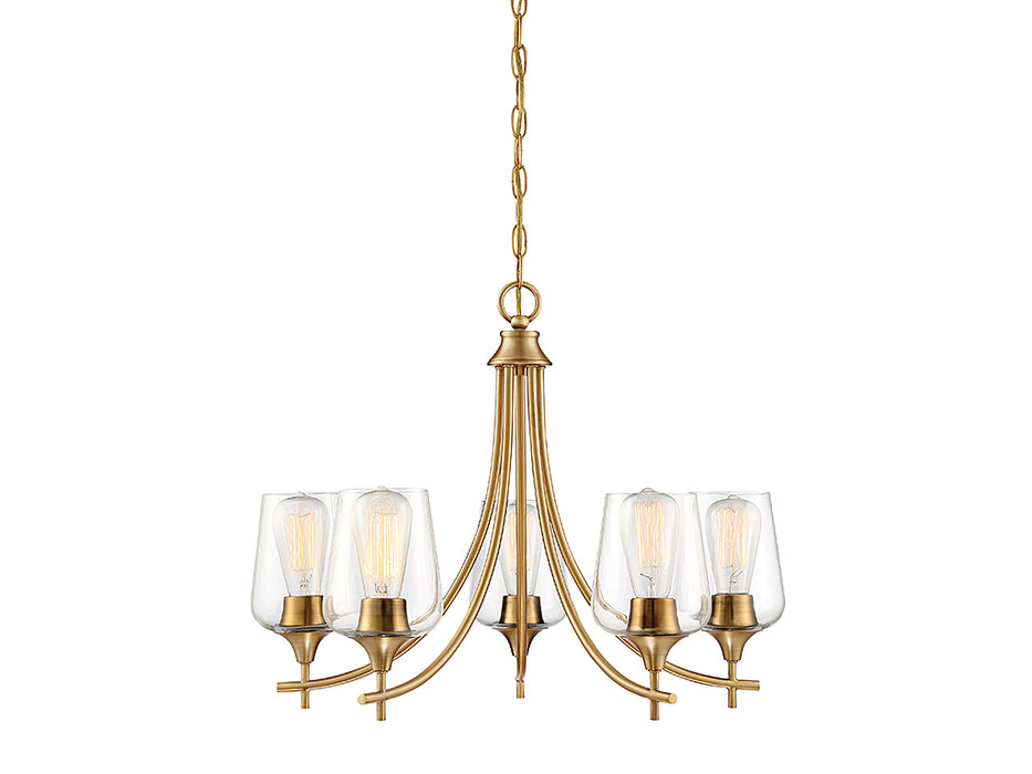 Savoy House - 1-4032-5-322 - Five Light Chandelier - Octave - Warm Brass