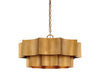 Savoy House - 7-101-6-54 - Six Light Pendant - Shelby - Gold Patina