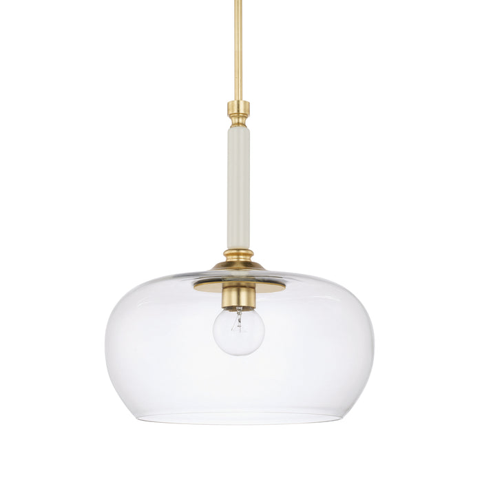 Capital Lighting - 325811WP-438 - One Light Pendant - Dorsey - Whisper White