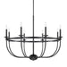 Capital Lighting - 425181MB - Eight Light Chandelier - Rylann - Matte Black