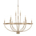 Capital Lighting - 428501AD - 12 Light Chandelier - Greyson - Aged Brass