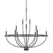 Capital Lighting - 428501MB - 12 Light Chandelier - Greyson - Matte Black