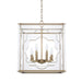 Capital Lighting - 525681AD - Eight Light Foyer Pendant - Aria - Aged Brass