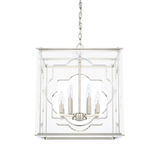 Capital Lighting - 525681PN - Eight Light Foyer Pendant - Aria - Polished Nickel