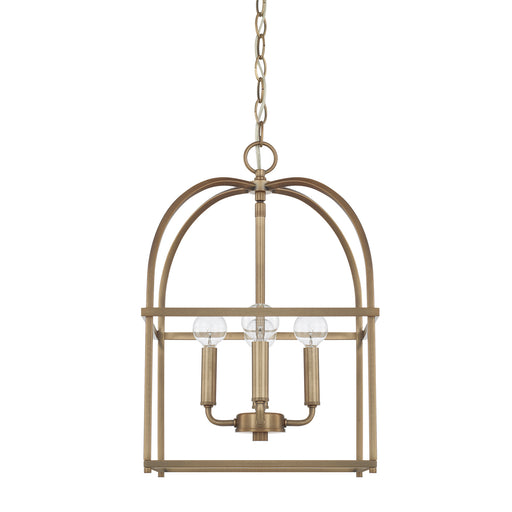 Capital Lighting - 527542AD - Four Light Foyer Pendant - Aubrey - Aged Brass