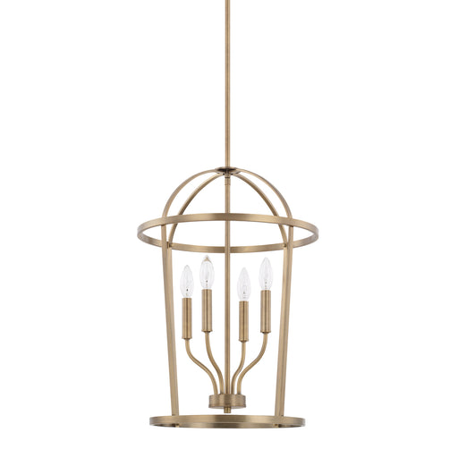 Capital Lighting - 528541AD - Four Light Foyer Pendant - Greyson - Aged Brass