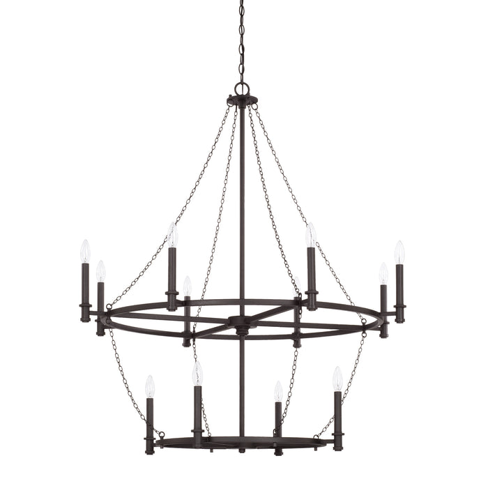 Capital Lighting - 528701BI - 12 Light Chandelier - Lancaster - Black Iron