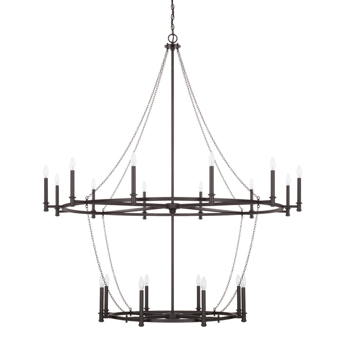 Capital Lighting - 528702BI - 20 Light Chandelier - Lancaster - Black Iron