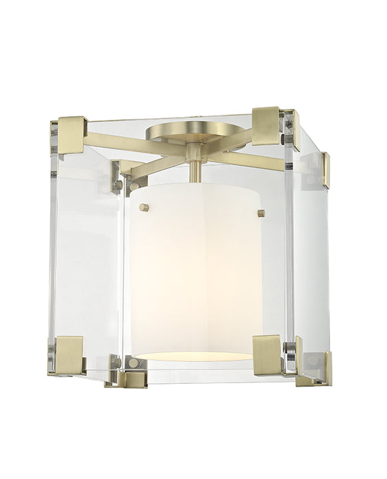 Hudson Valley - 4100-AGB - One Light Flush Mount - Achilles - Aged Brass