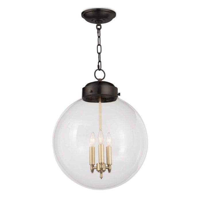 Regina Andrew - 16-1004ORBNB - Three Light Pendant - Globe - Oil Rubbed Bronze