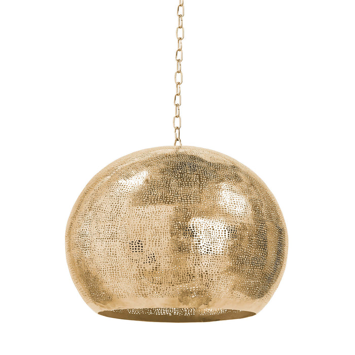 Regina Andrew - 16-1016NB - Five Light Pendant - Pierced - Natural Brass