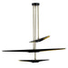 Regina Andrew - 16-1081BLK - Six Light Chandelier - Concorde - Blackened Steel