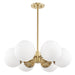 Mitzi - H193806-AGB - Six Light Chandelier - Paige - Aged Brass