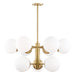 Mitzi - H193809-AGB - Nine Light Chandelier - Paige - Aged Brass