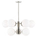 Mitzi - H193809-PN - Nine Light Chandelier - Paige - Polished Nickel