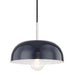 Mitzi - H199701S-PN/NVY - One Light Pendant - Avery - Polished Nickel/Navy